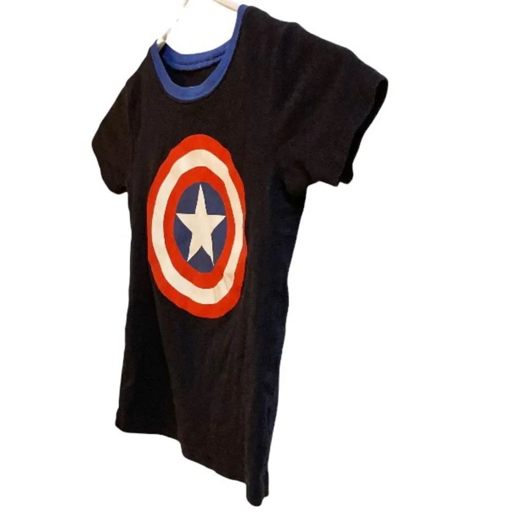 CAPTAIN AMERICA Toddler MARVEL Comics Superhero Tshirt Unisex Size 6